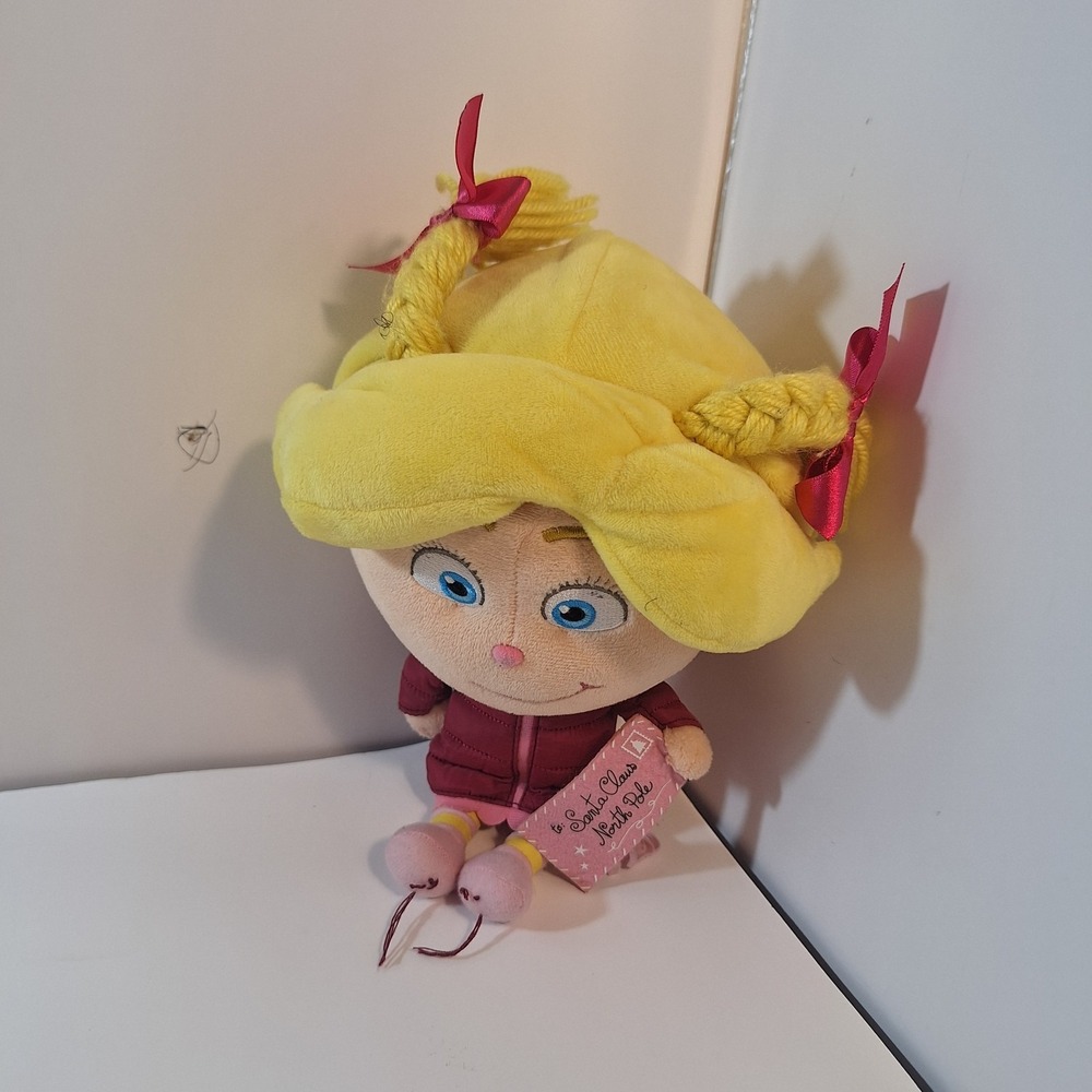 Dr. Seuss The Grinch 11" Cindy Lou Who Plush Doll Illumination 2018 Movie Rare